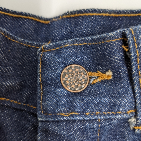 Vintage Tour de France Rigid High waisted Jeans Dark Wash size 24? NWOT - Picture 11 of 13